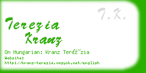 terezia kranz business card